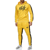 New Tracksuit Men Fashion Long Sleeve Hoodies+Pants Set Male Tracksuit Sports Suit Men's Gyms Set Casual Sportswear Suit 2019